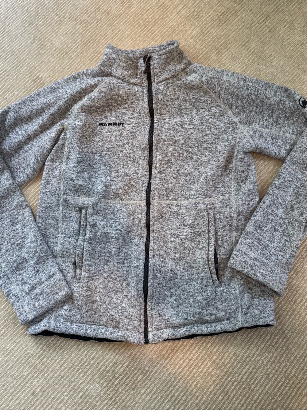 Mammut Men's Heather Gray Full-Zip Performance Jacket